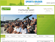 Tablet Screenshot of marburg-open.de